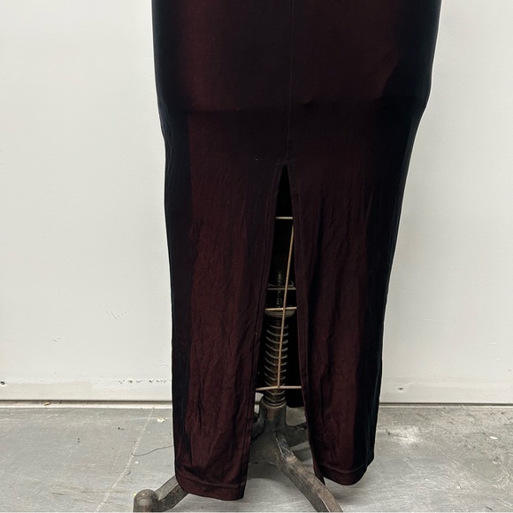 90s two-tone velour floor-length gown 🥀 - Picture 3 of 6